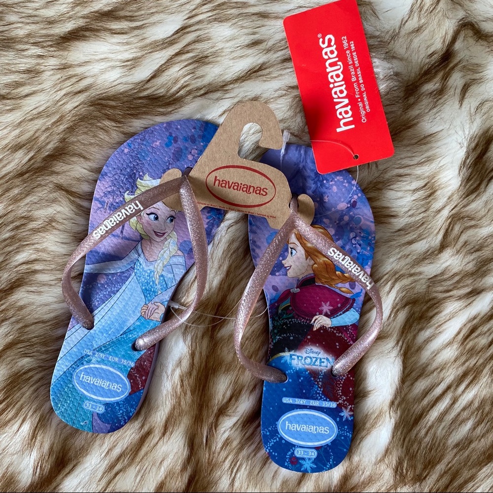 NWT KIDS’ FROZEN HAVAIANAS